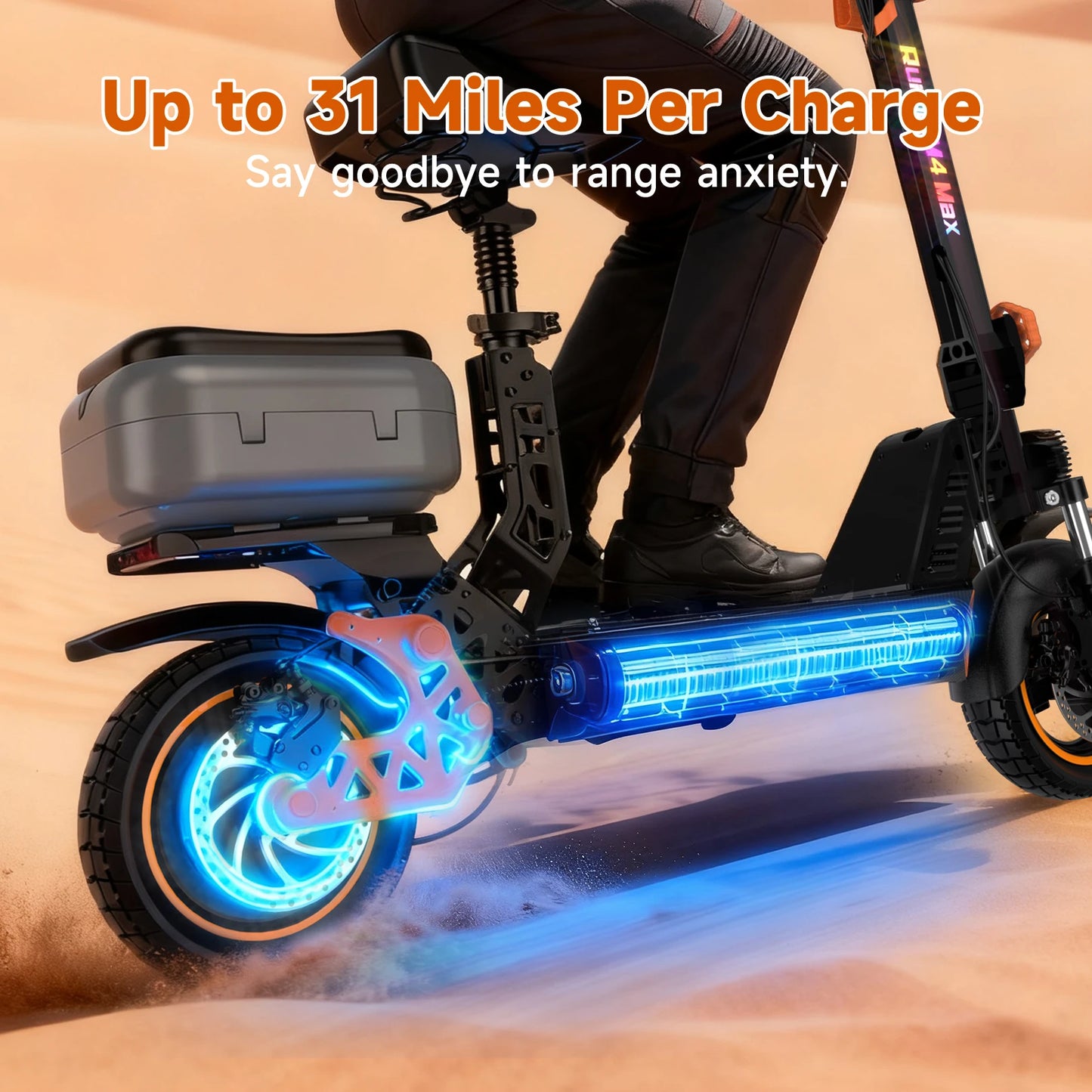 Ruitoo M4Max 1000W 48V Electric Scooter 50 55km Range