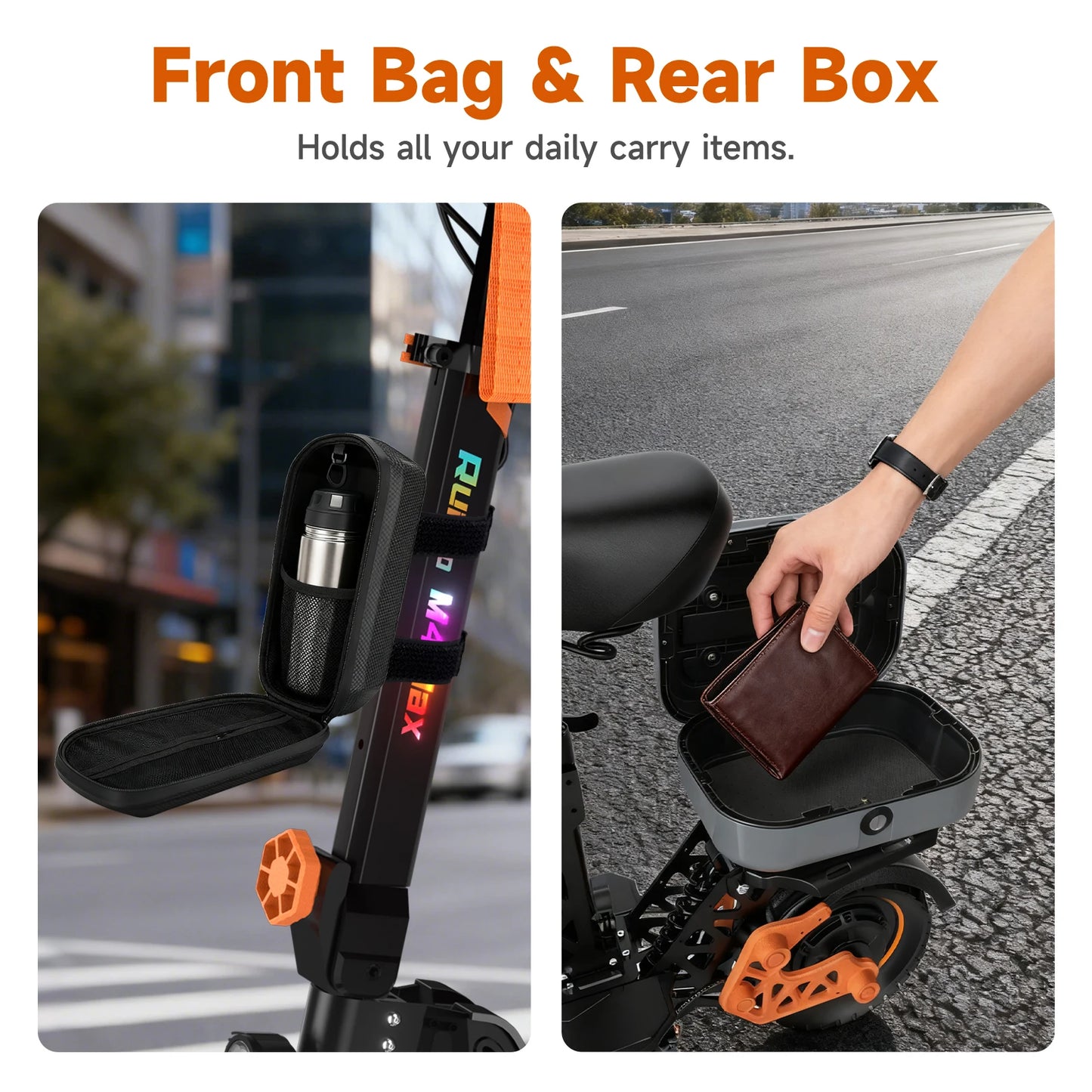 Ruitoo M4Max 1000W 48V Electric Scooter 50 55km Range