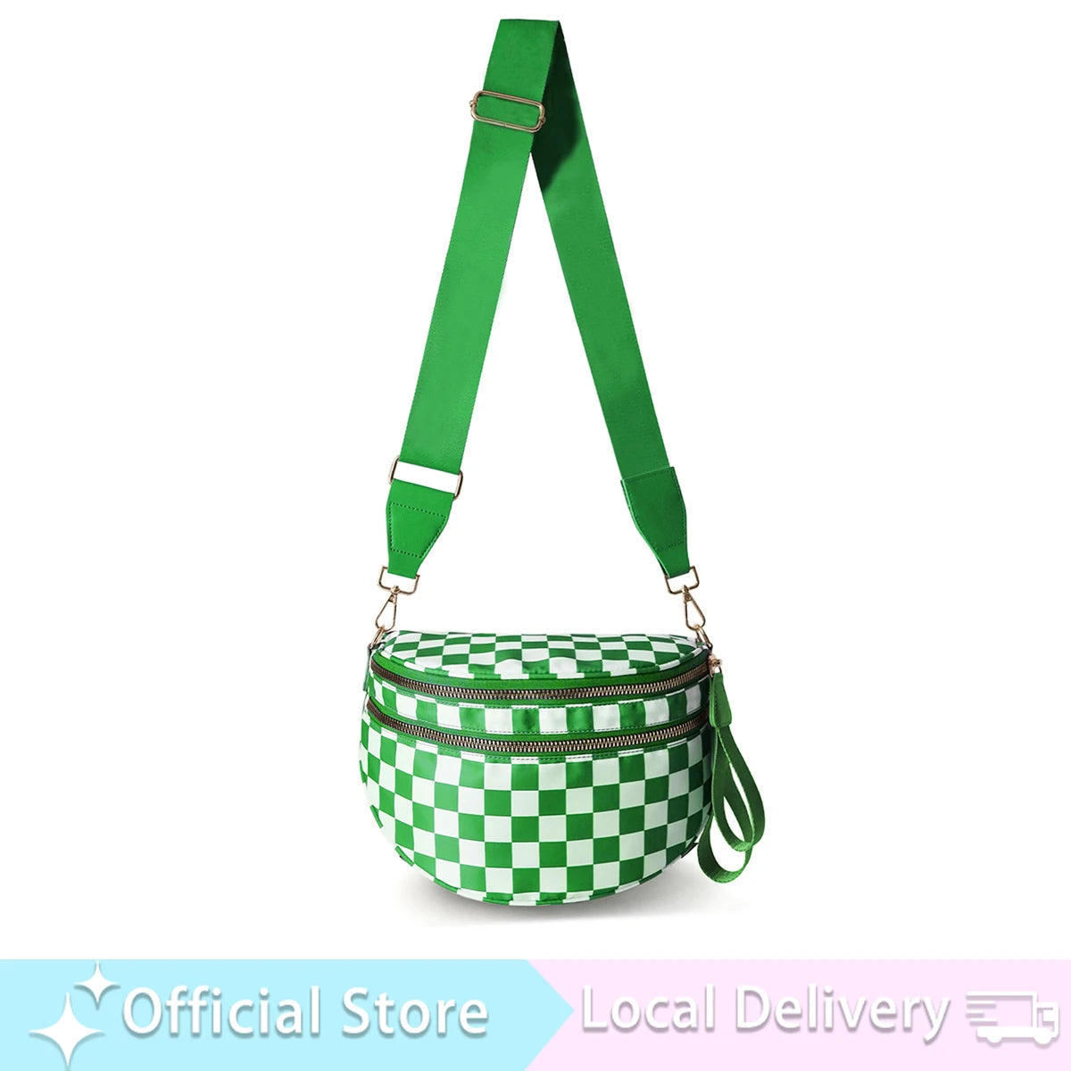 DOYOGICN Nylon Bum Bag Fanny Pack Iris Design