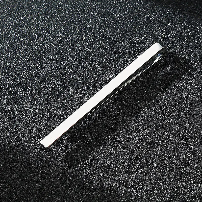Luxury Metal Tie Clip For Men Crystal Bar Clasp