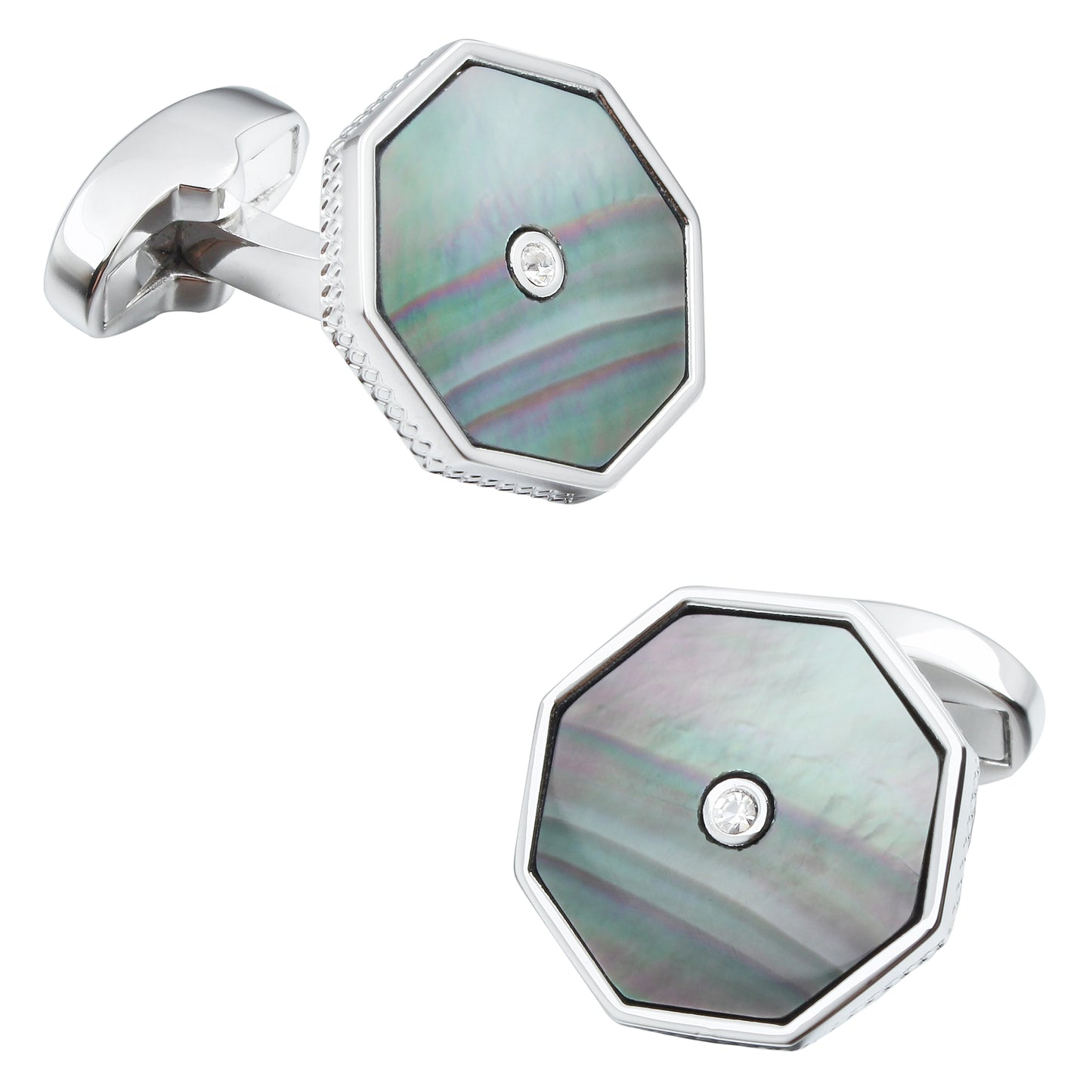 HAWSON Stone Cufflinks For Mens Shirt Luxury Jewelry