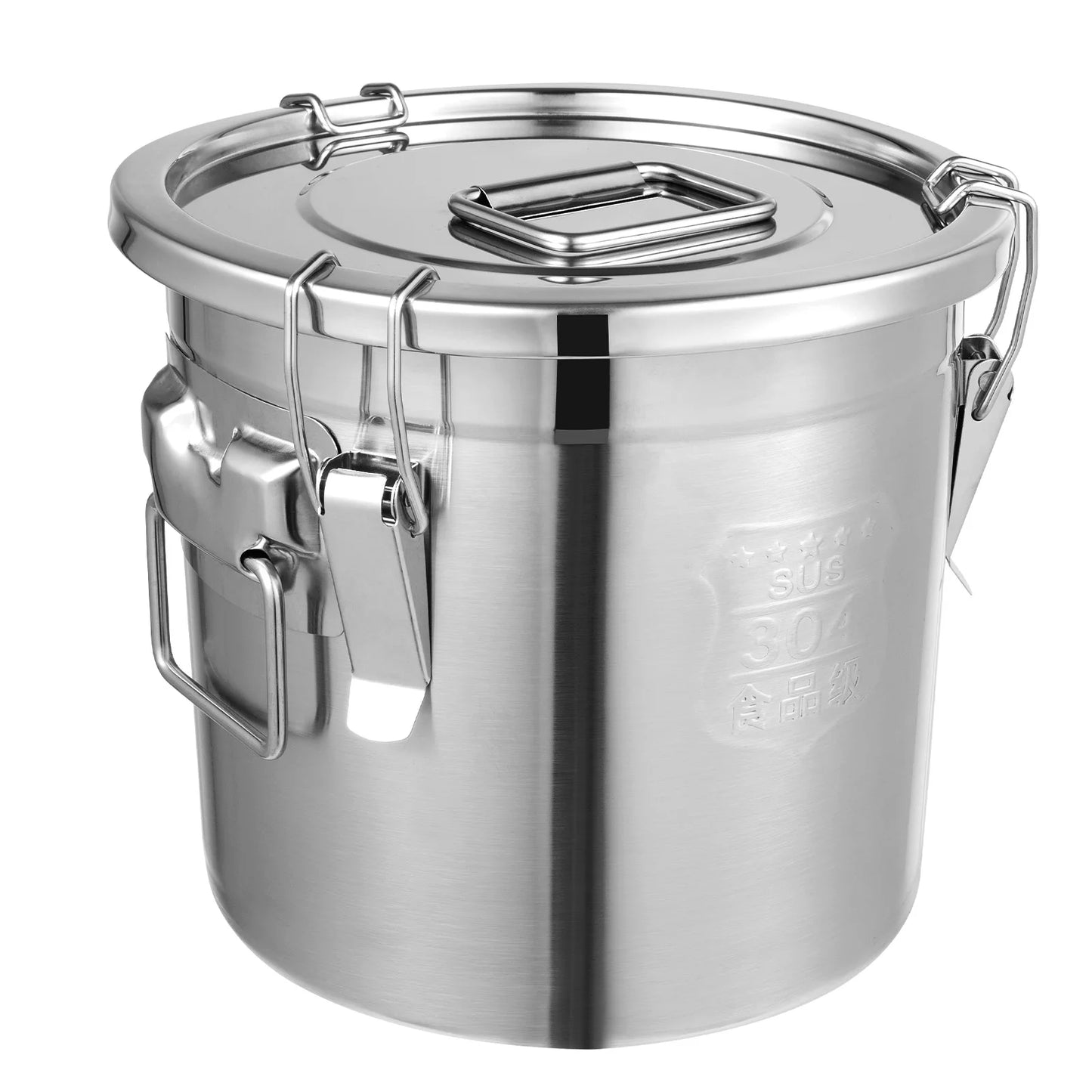 Bymaocar Stainless Steel Cereal Container Airtight Food Storage Jar