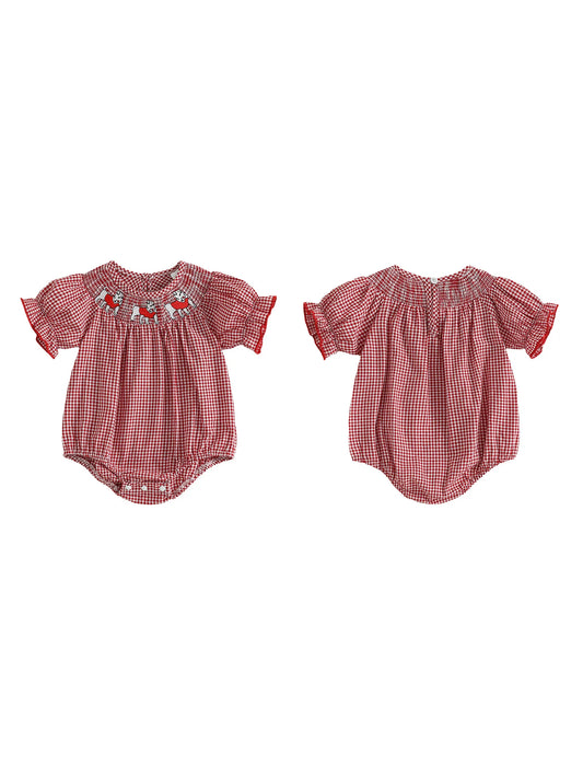 Toddler Girls Floral Print Sleeveless Jumpsuit Romper With Ruffles