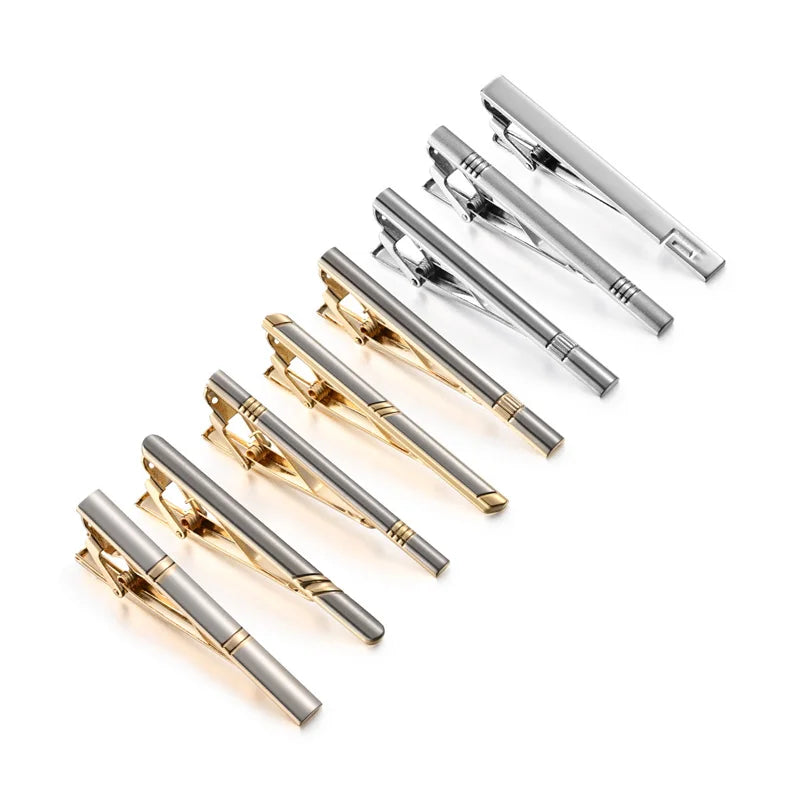 Tie Clips Set With Gift Box For Wedding Gifts Cufflinks