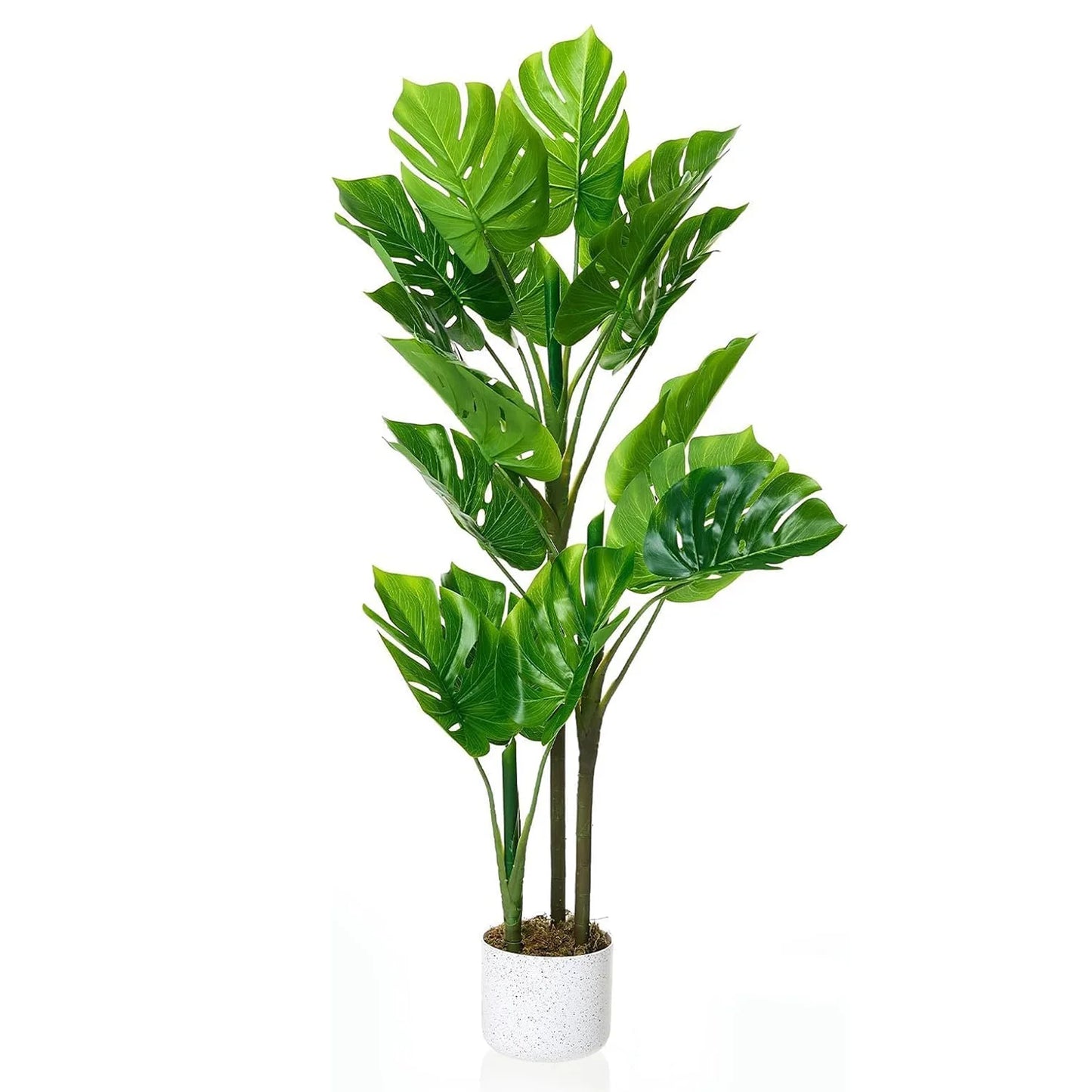 HiMISSCN Monstera Deliciosa Artificial Plant In Pot