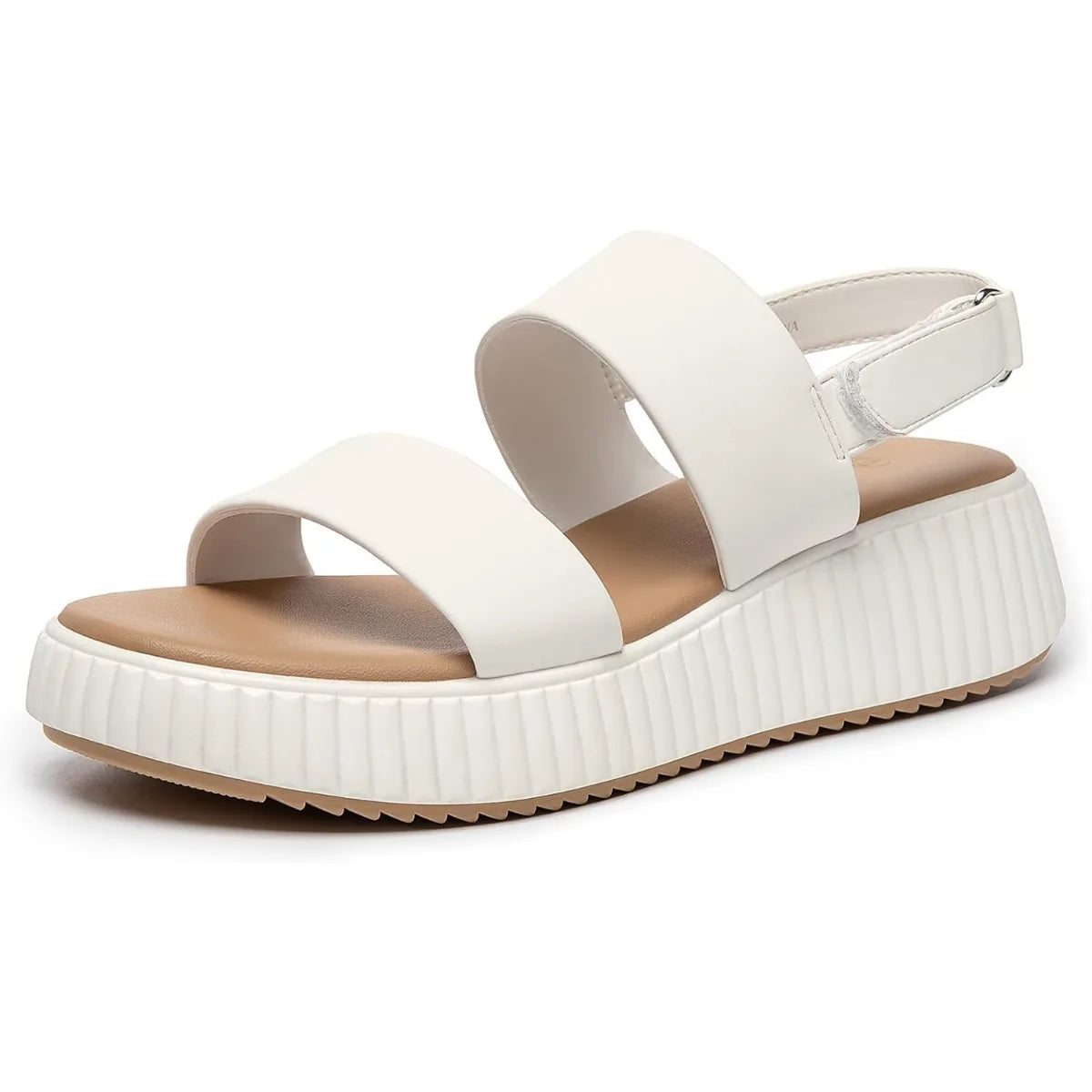 Women's Platform Sandals with Open Toe Ankle Strap Adjustable Wedge