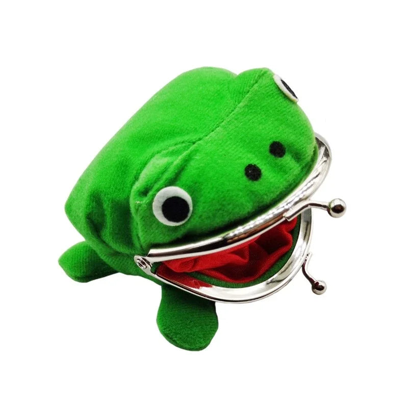 NONECN Frog Coin Purse Cartoon Wallet Fluff Clutch Coin Holder