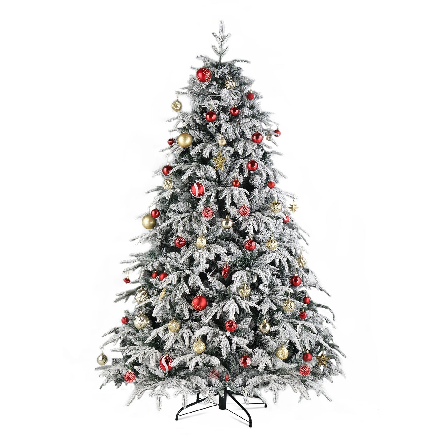 Electronic Automatic Christmas Tree PE PVC Flocking 1687 Branches