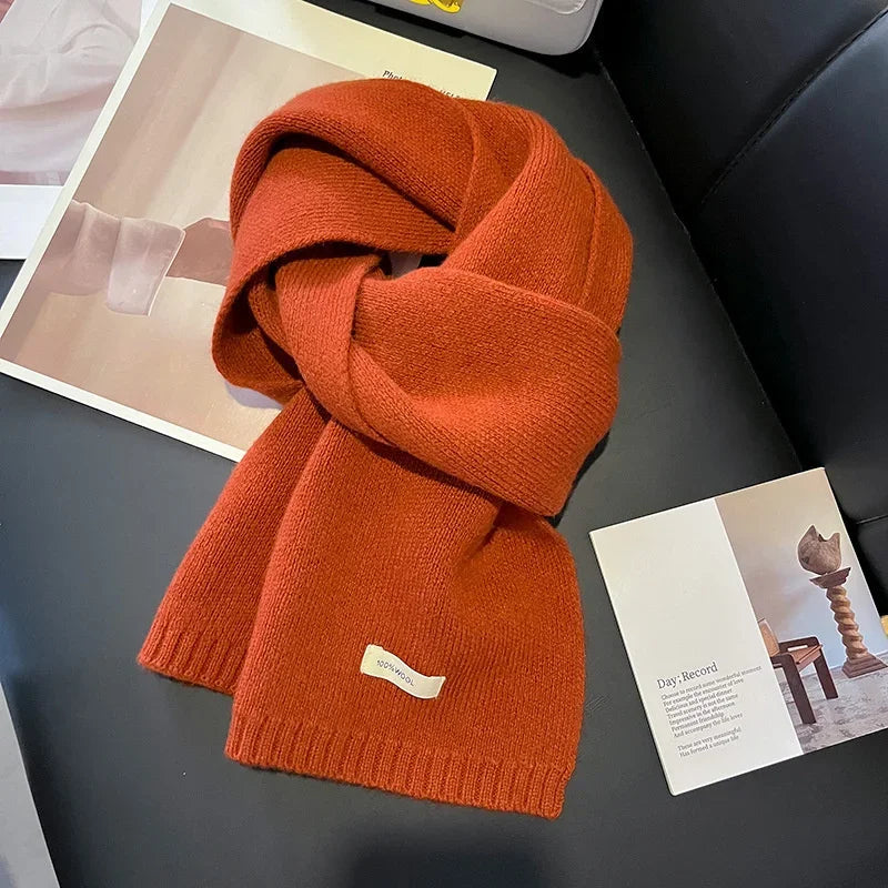 Women's Knitted Wool Scarf Winter Warm Shawl
