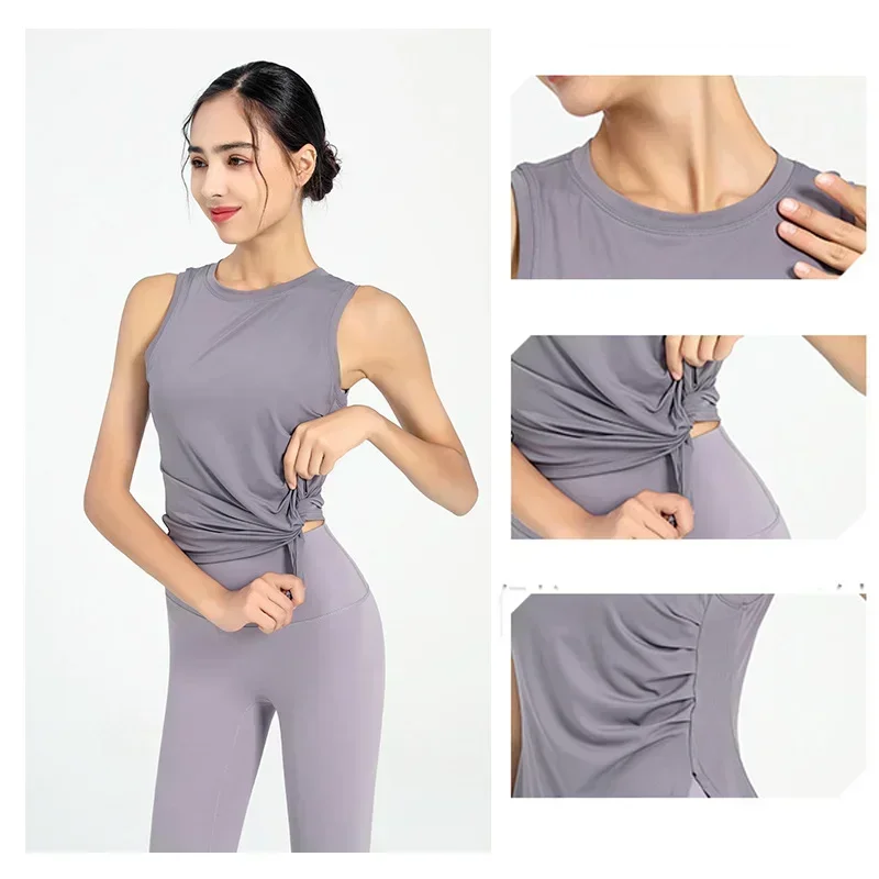 STOWN SPORTSWEAR Slit Women's Sports Vest Breathable Yoga Tank