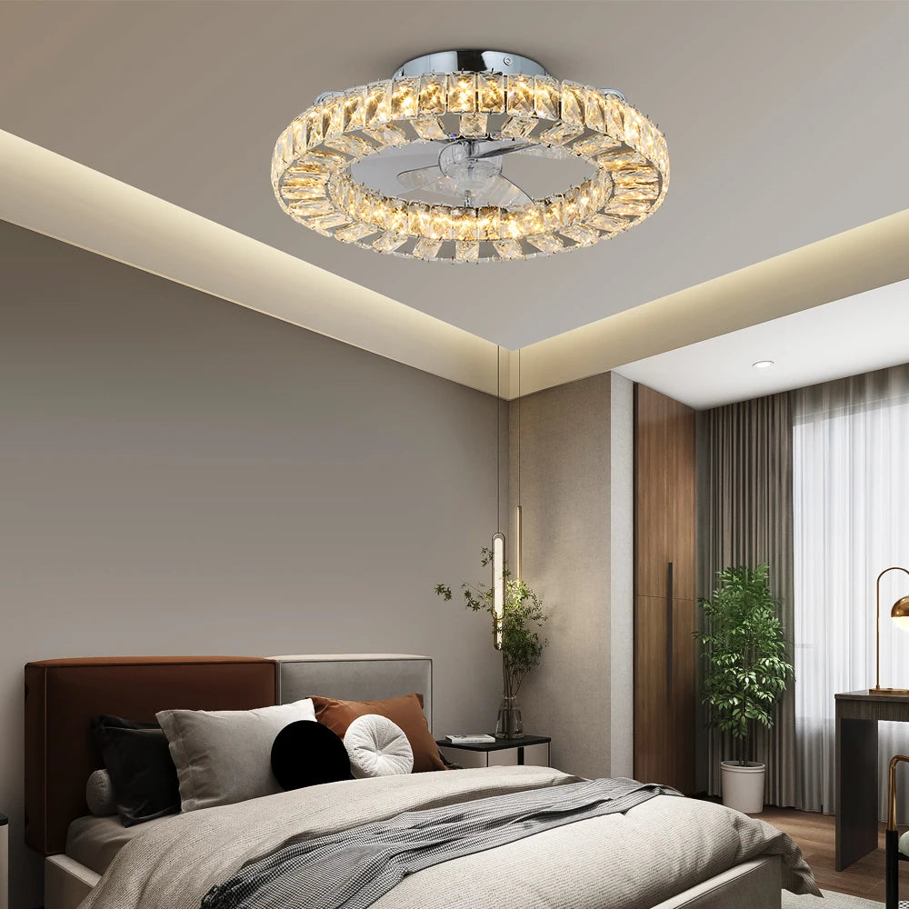 VETRULUS Led Ceiling Fan Lamp With Remote Control
