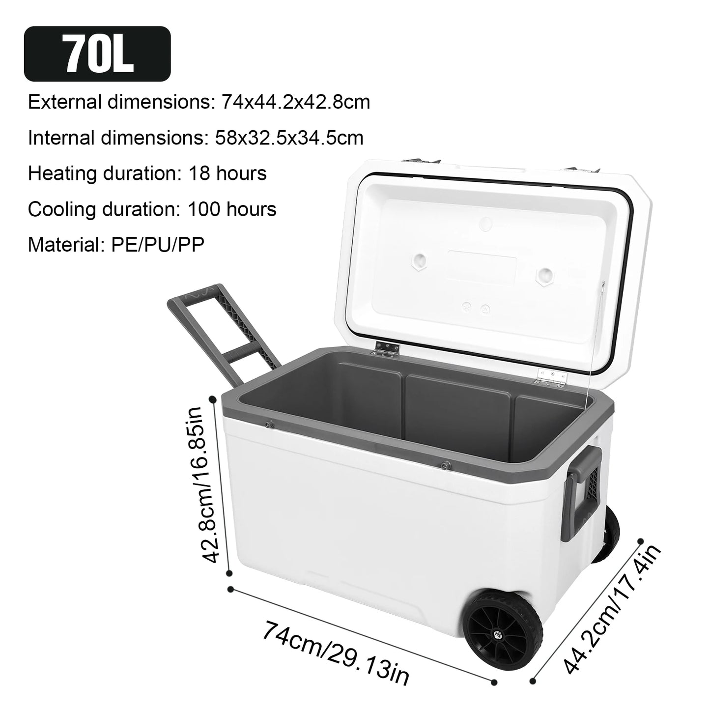 NovaSphere Wheeled Hard Shell Cooler for Beach Camping