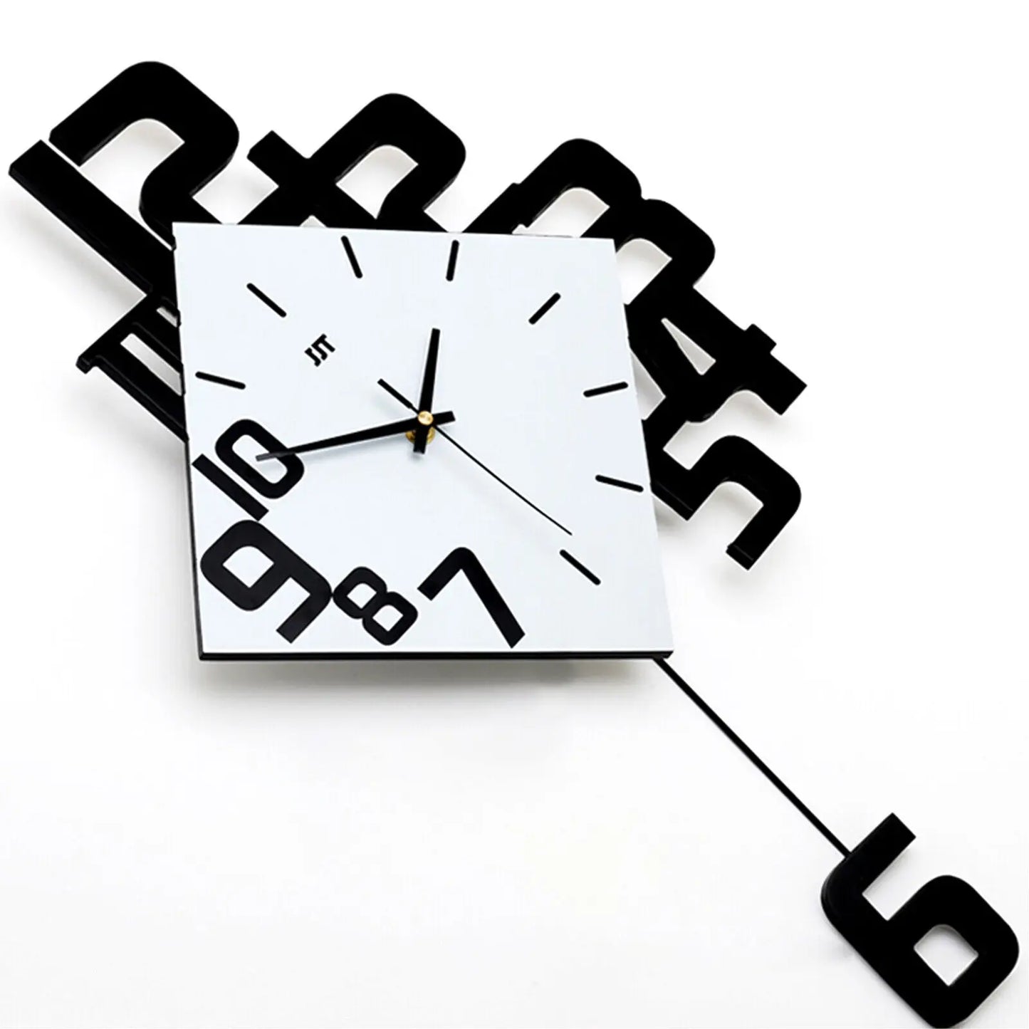 Silent Pendulum Wall Clock Nordic Style