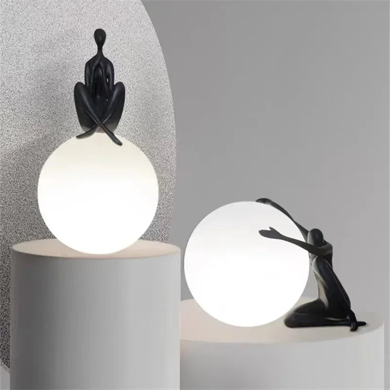 Italian Balloon Table Lamp Humanoid Design Living Room