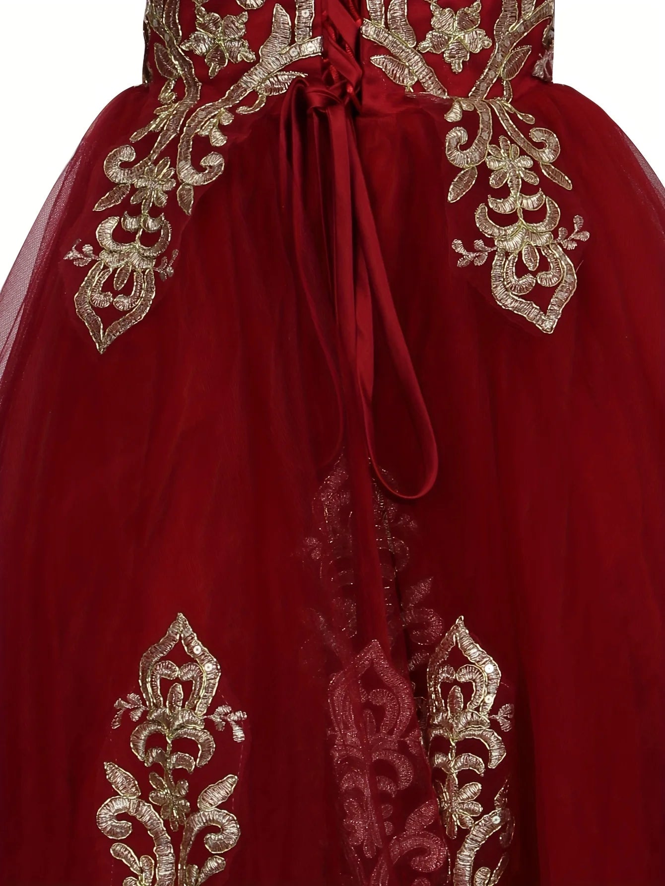 Fluffy Ball Gown For Girls Autumn Winter Princess Party Dress