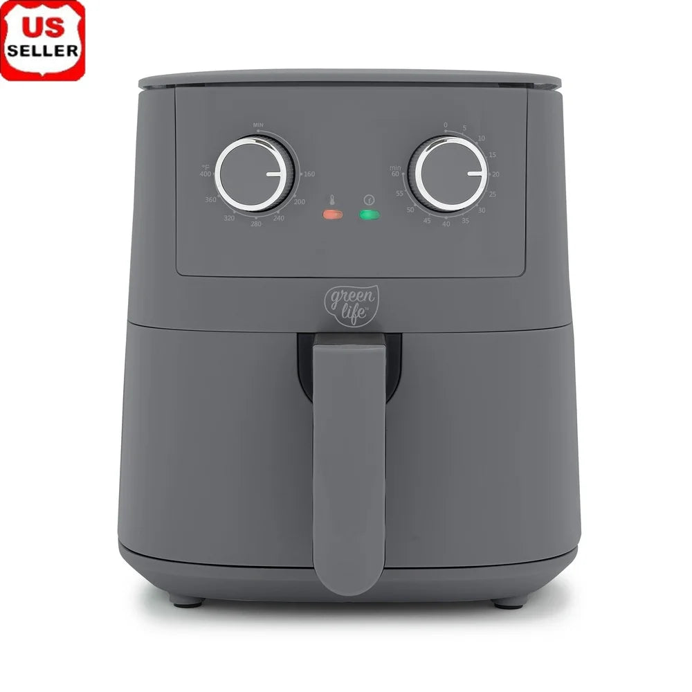 XMSJ Air Fryer Nonstick Ceramic With LED Indicator