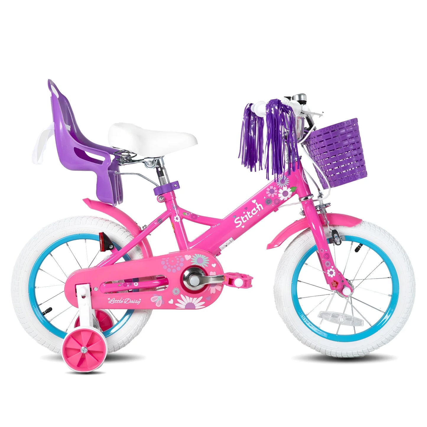 Joystar Kids Bike for Girls and Boys With Doll Bike Seat and Streamers