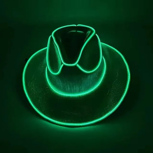 Pearlescent LED Cowboy Hat For Parties And Dancing