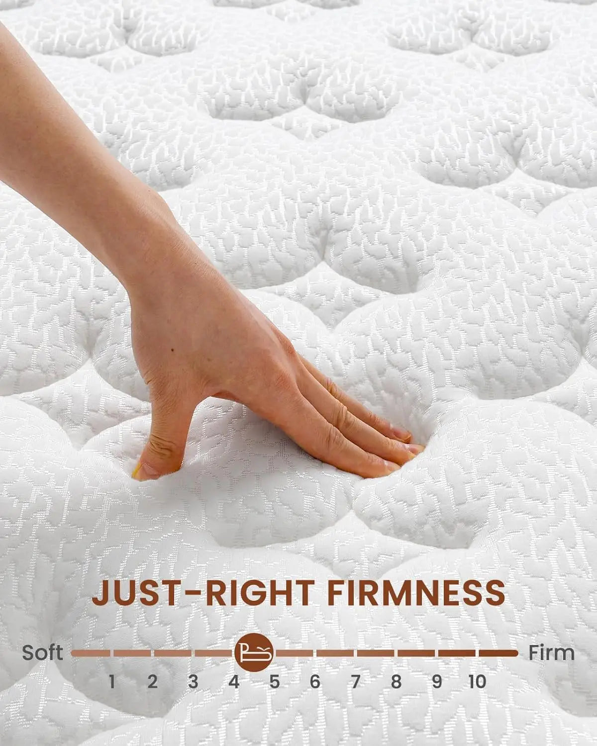 BedStory Hybrid Mattress With Gel Memory Foam And Springs