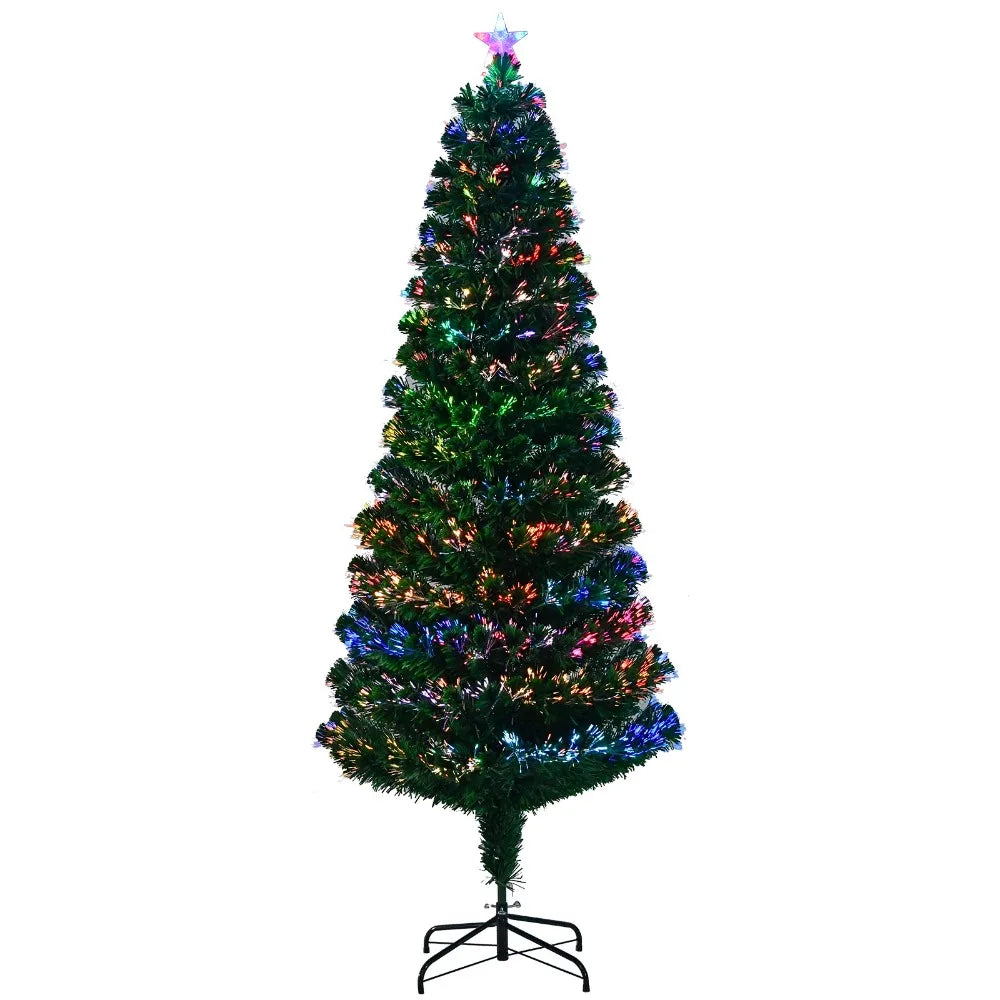 Color Fiber Optic Christmas Tree With LED Accent Lights