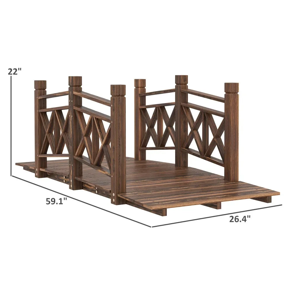 Hign-concerned Garden Bridge With Safety Handrails Durable