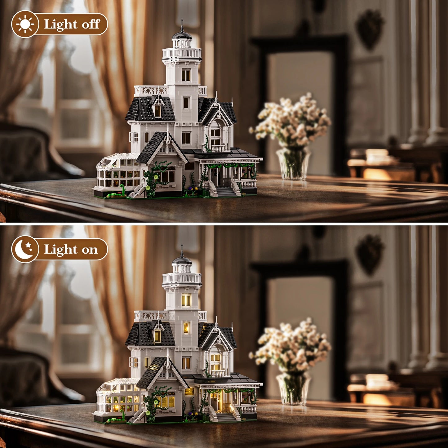 Magic House LED Light Building Set 1877Piece For Adults