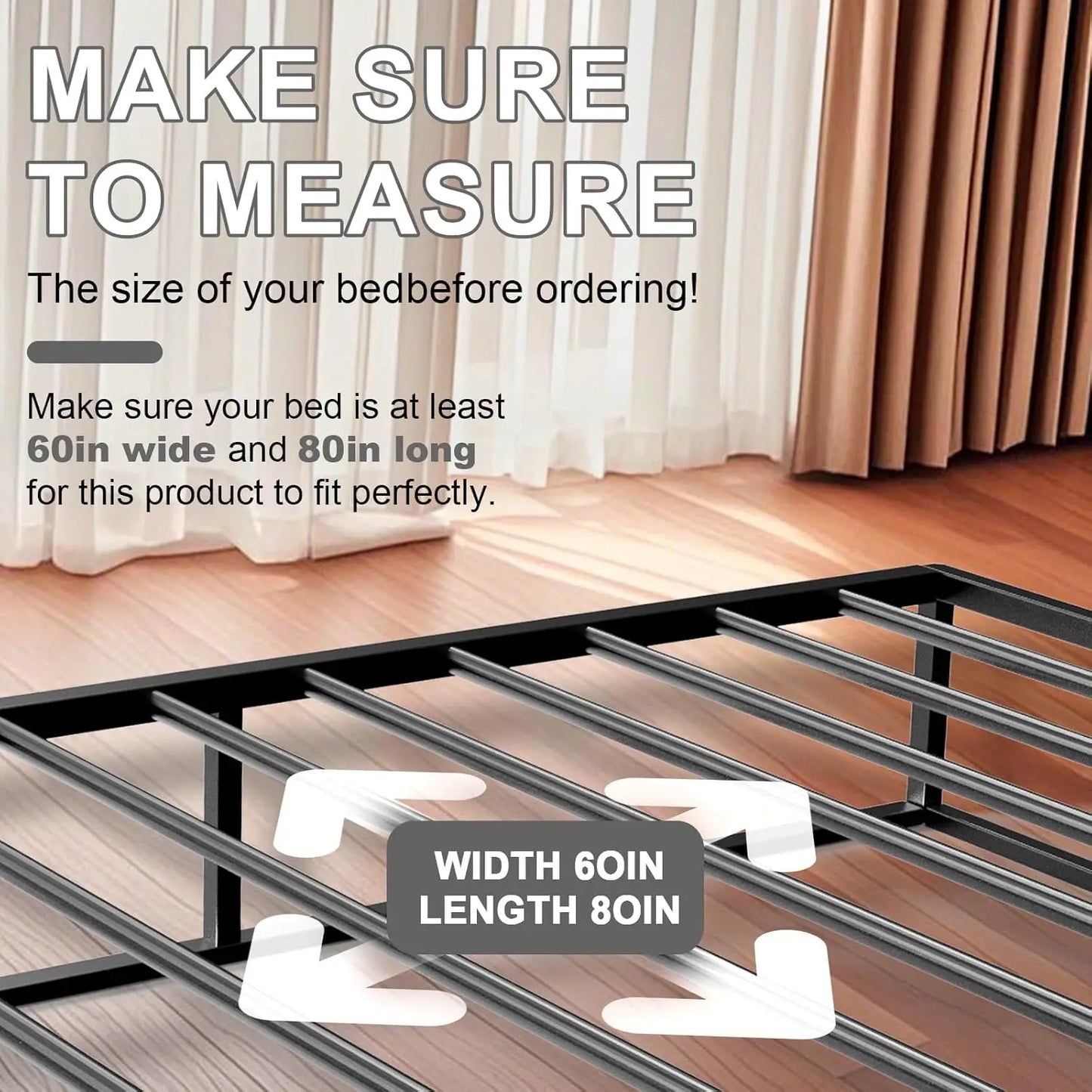 Lightweight Folding Spring Box Bunkie Board Bed Support
