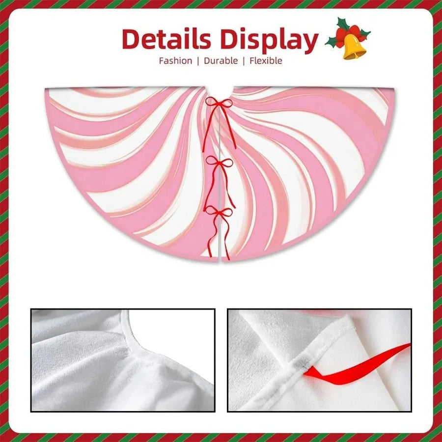 Candy Swirl Stripe Christmas Tree Skirt