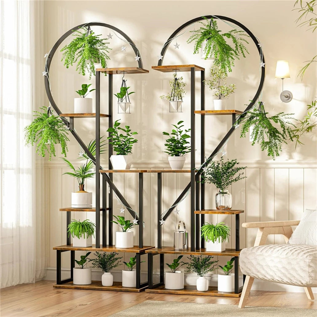 Wisfor Half Heart Six-Tier Plant Stand