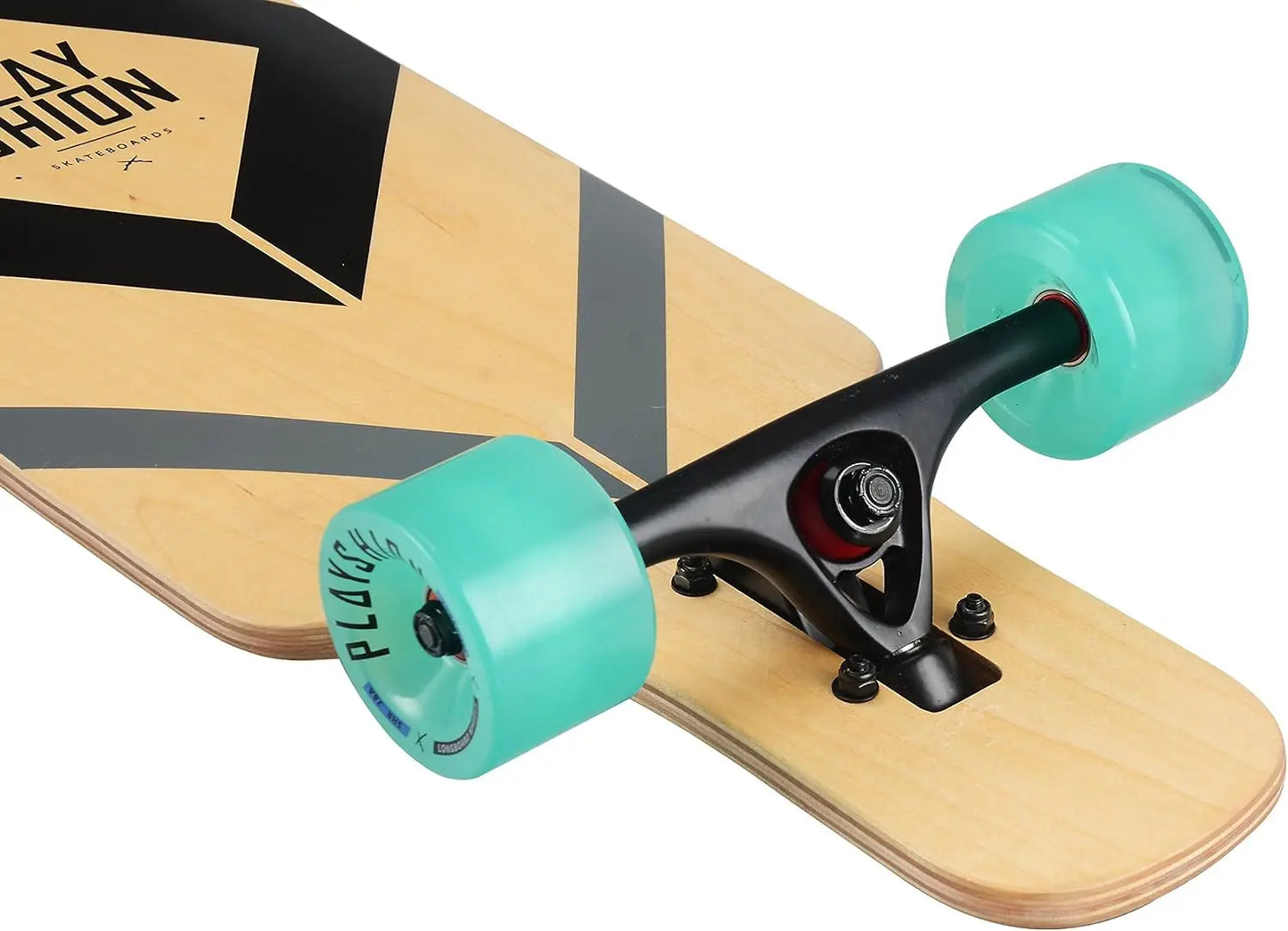 Drop Through Longboard Cruiser for Beginners 250 LBS Capacity