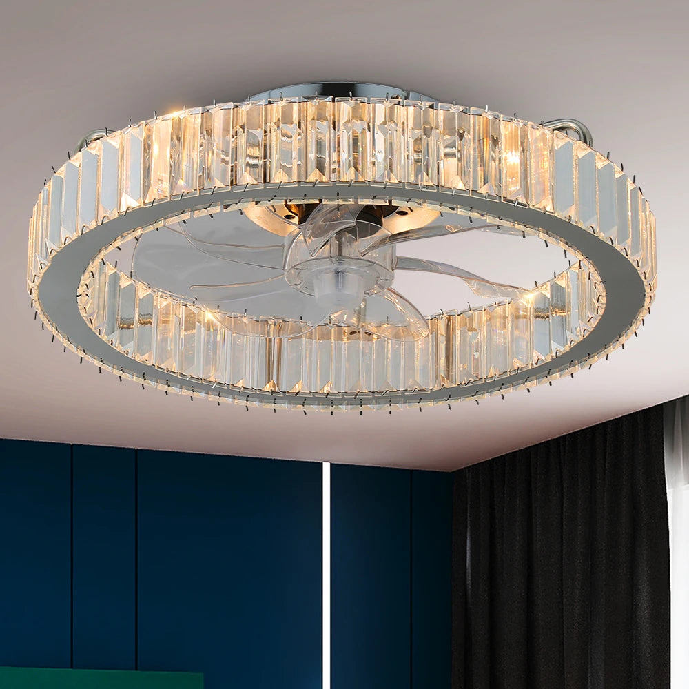 VETRULUS Led Ceiling Fan Lamp With Remote Control