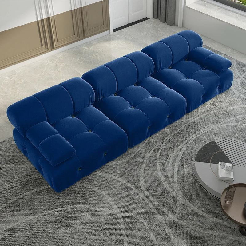 Sdorens Modern Velvet Modular Sectional Sofa 3 Seats
