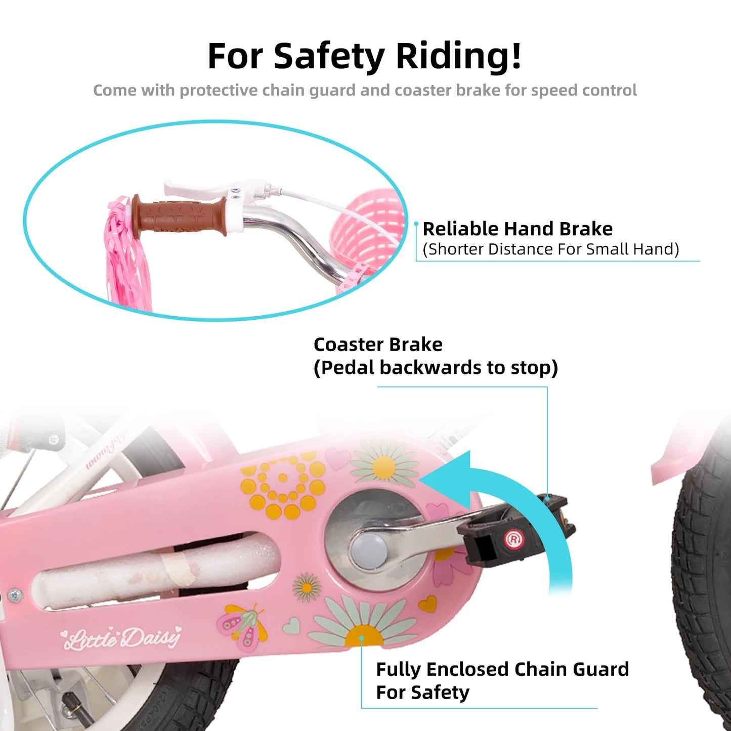 JOYSTAR Kids Bike For Ages 2-7 With Doll Seat Streamers