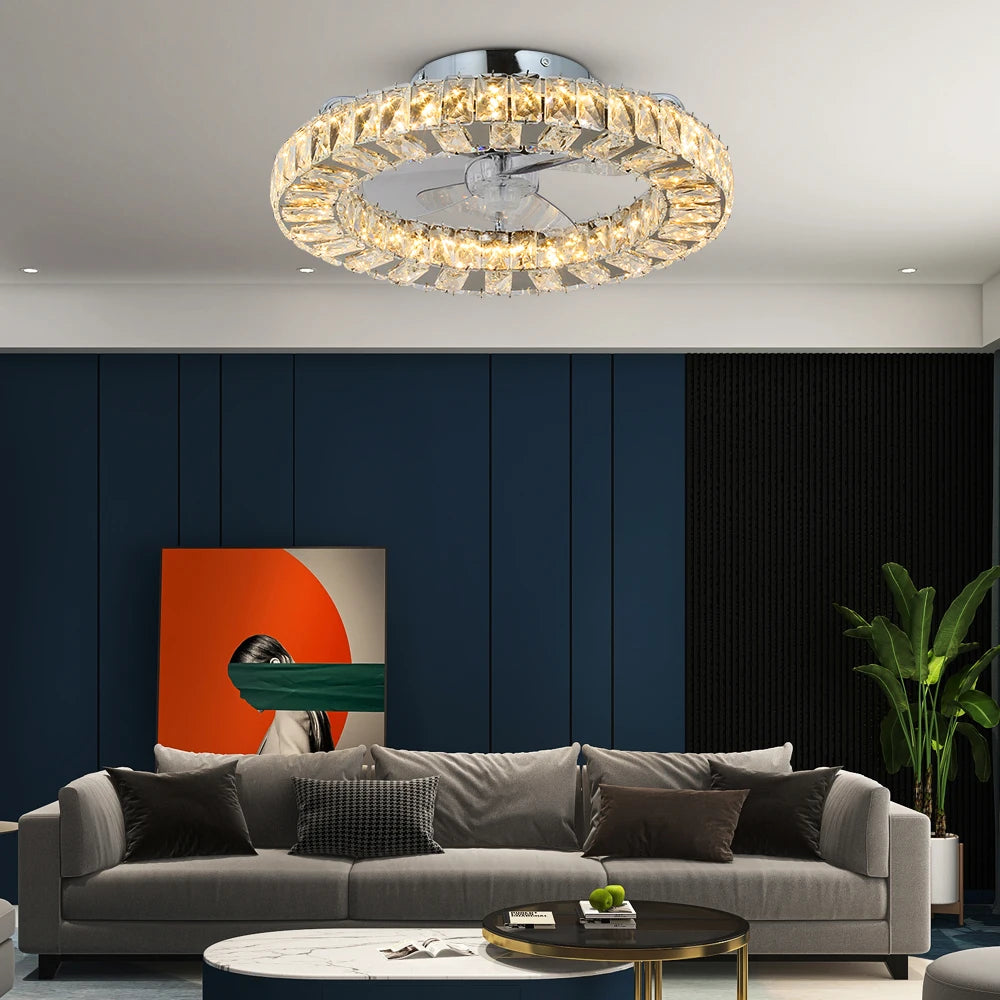 VETRULUS Led Ceiling Fan Lamp With Remote Control