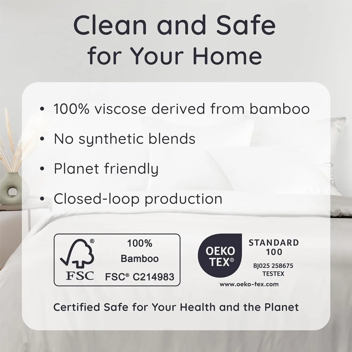 Sheet Set 4 Piece Bamboo Viscose Deep Pocket Cooling