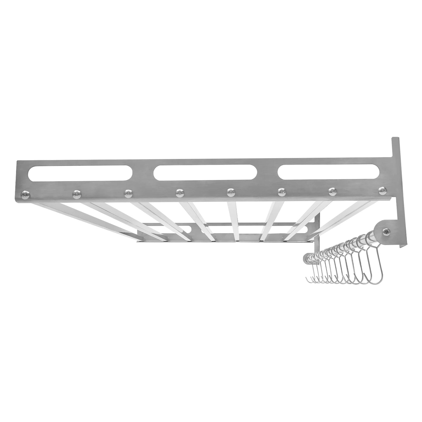 Hign-concerned Wall Mounted Microwave Rack Stainless Steel Kitchen Organizer