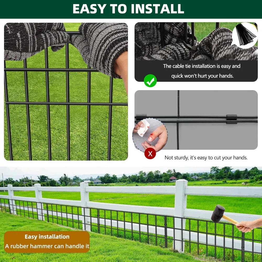 No Dig Garden Fence Animal Barrier For Gardens