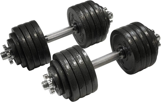 Adjustable Dumbbell Weight Set 105 Lbs Total for Home Gym