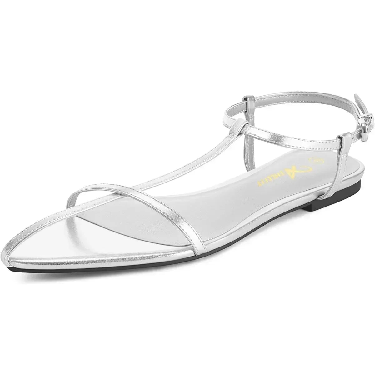 Women Flat Sandals With Buckle Strappy Ankle Strap Open Toe