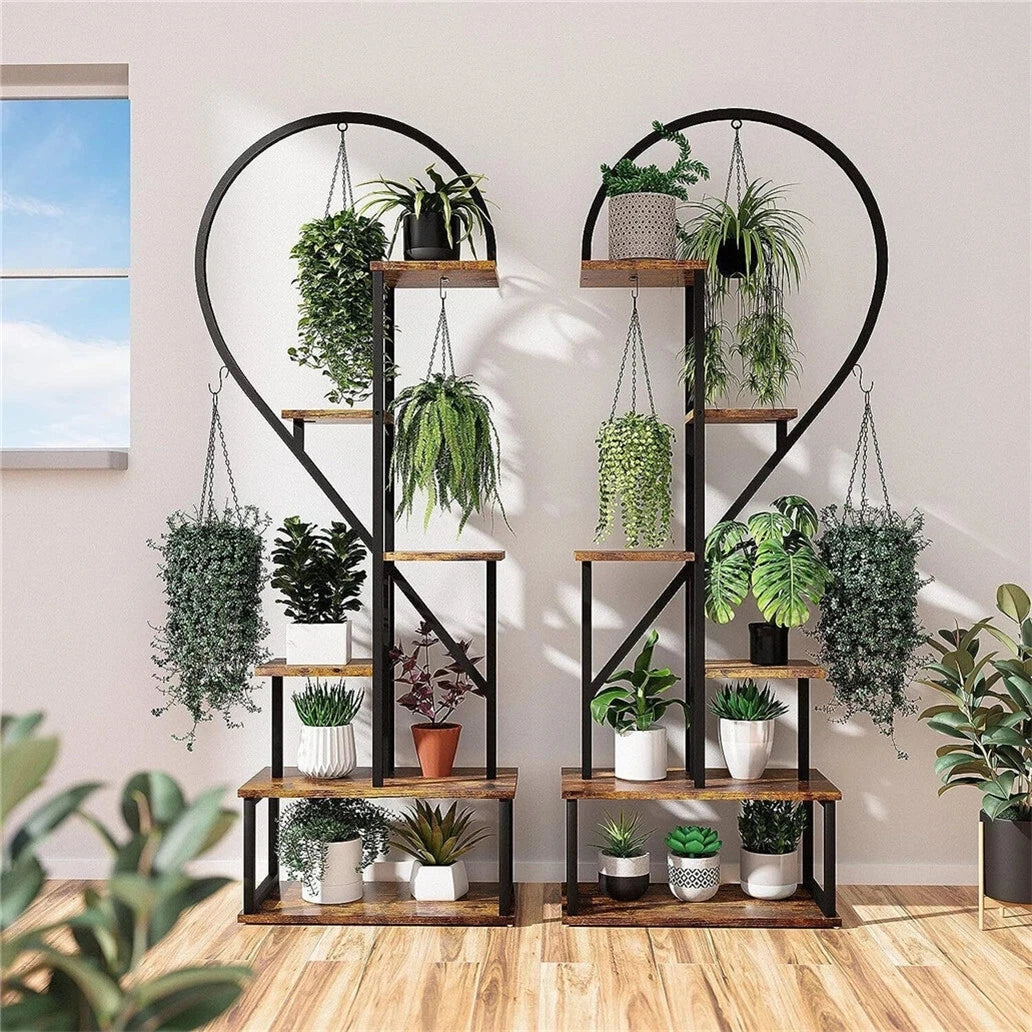 Wisfor Half Heart Six-Tier Plant Stand