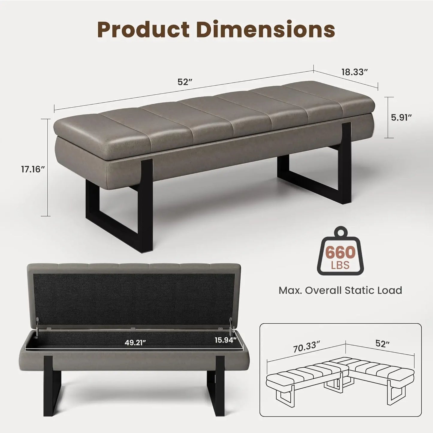 L Shaped Breakfast Nook Bench With Hidden Storage