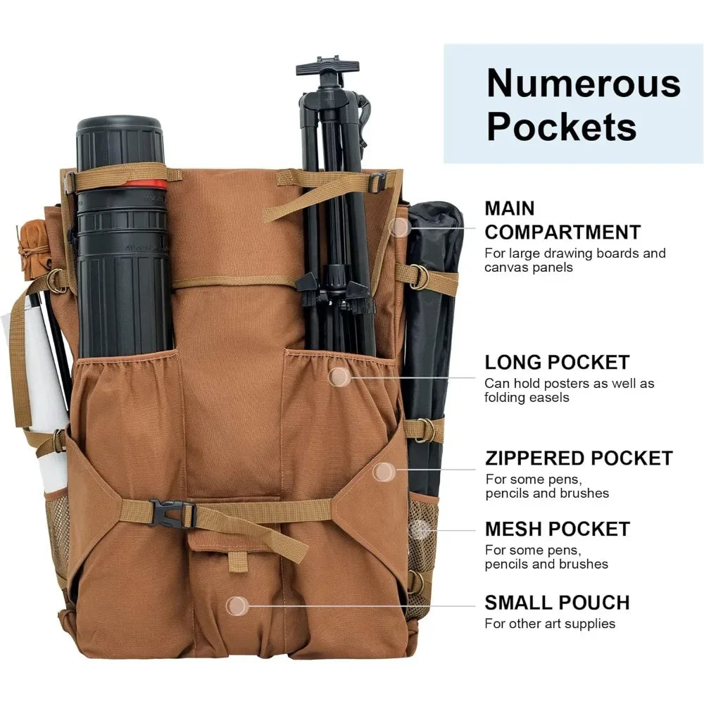 Hign Concerned Air Artist Backpack For Carrying Art Boards