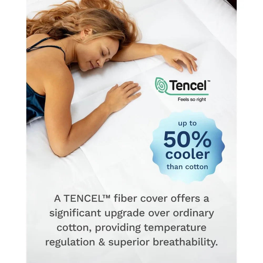 Zhuoting Pillow Top Memory Foam Mattress Topper Cooling