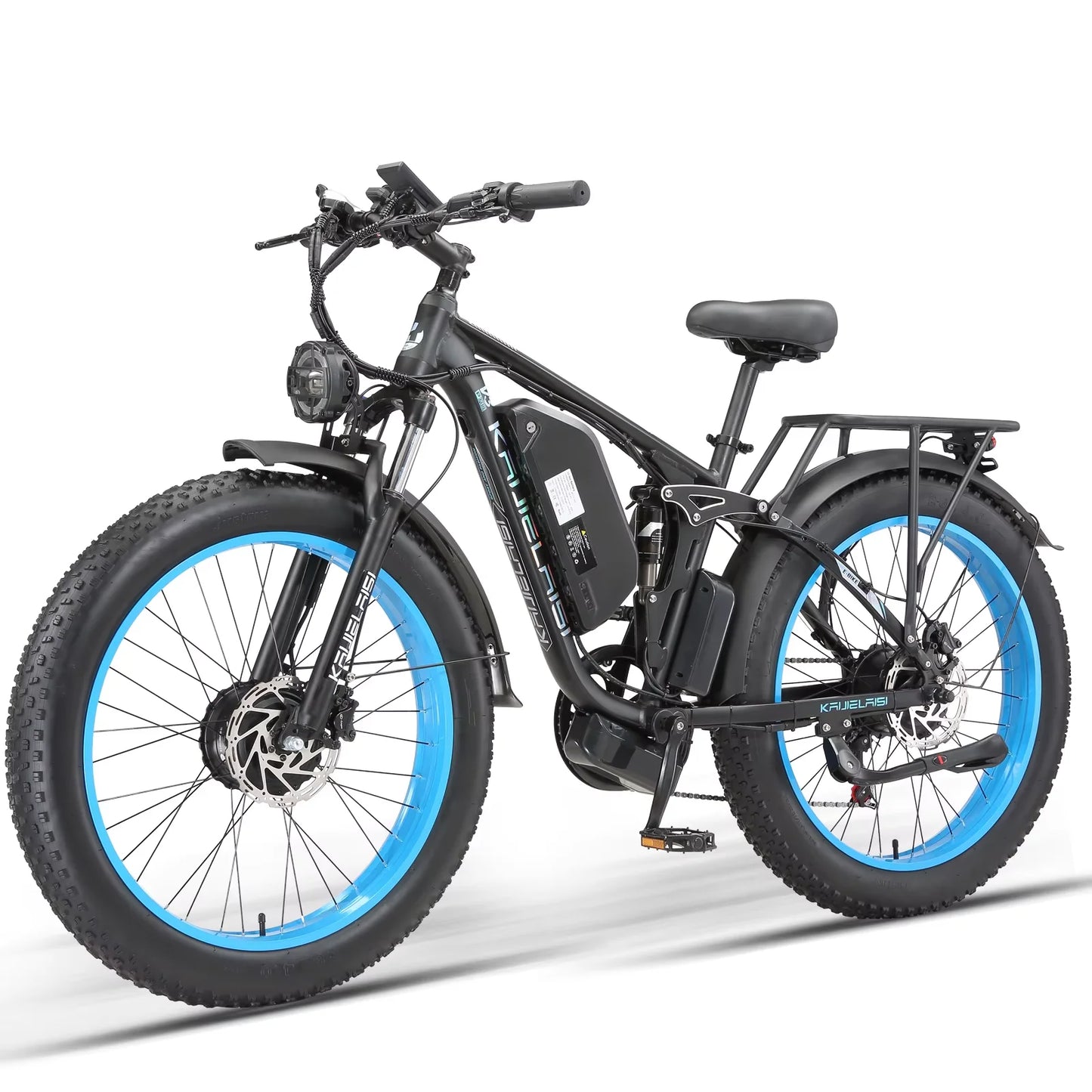 Electric Fat Bike 3000W Dual Motor 52V 26Ah Battery Off Road