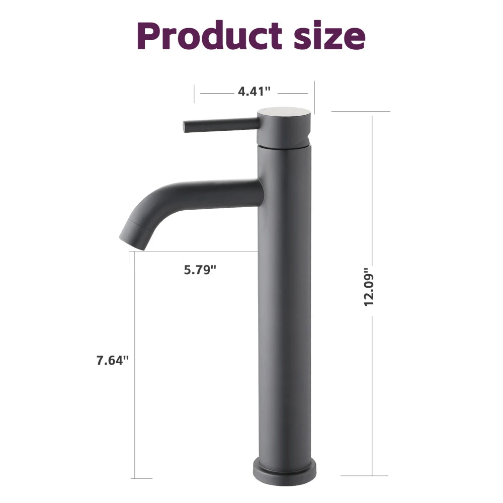Faucet Holes Modern Tall One Hole Lavatory Sink Faucet