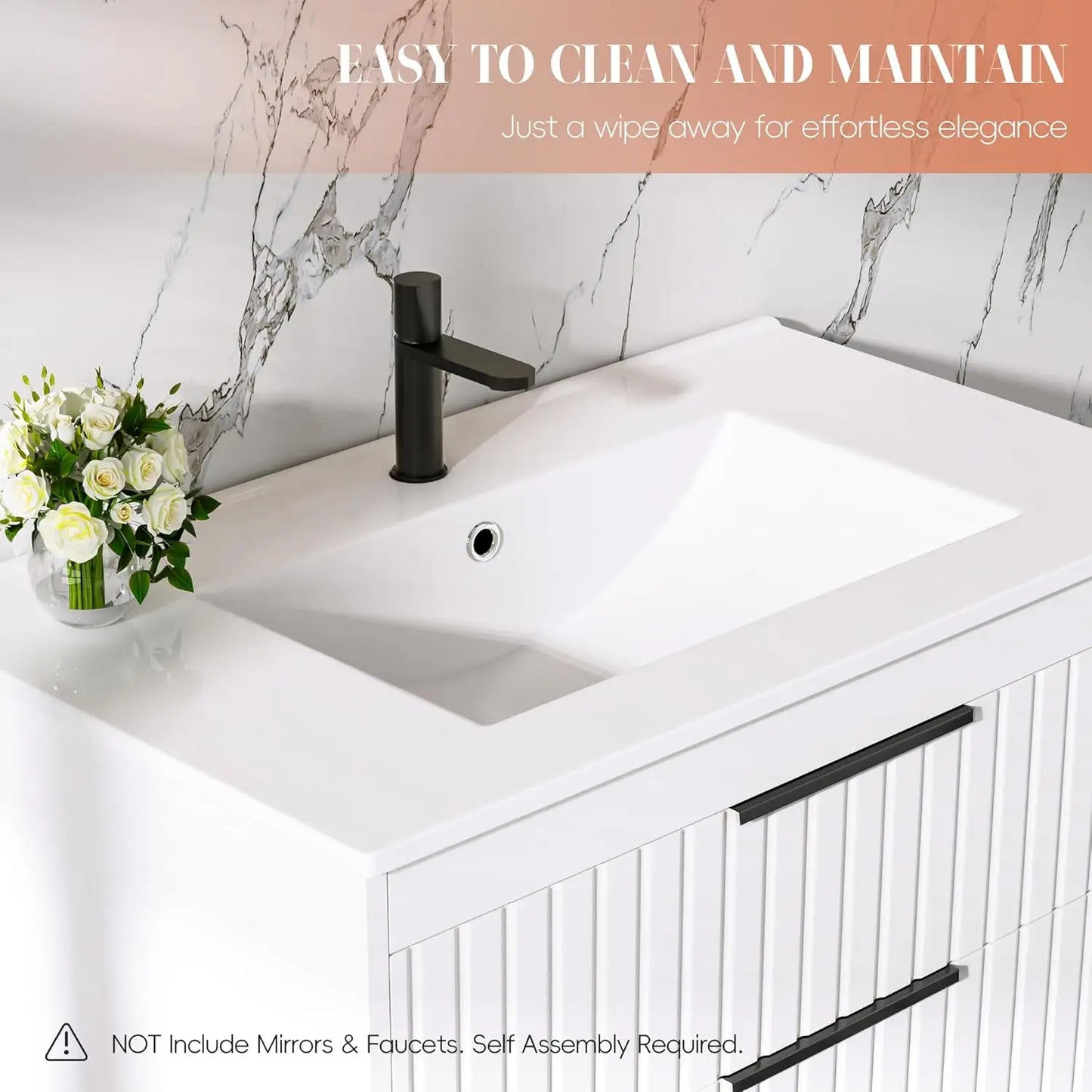 Guangbai Modern Floating Bathroom Vanity With Sink