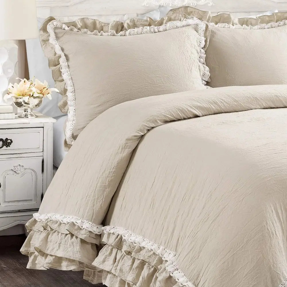 Lace Comforter Bedding Set 3-Piece