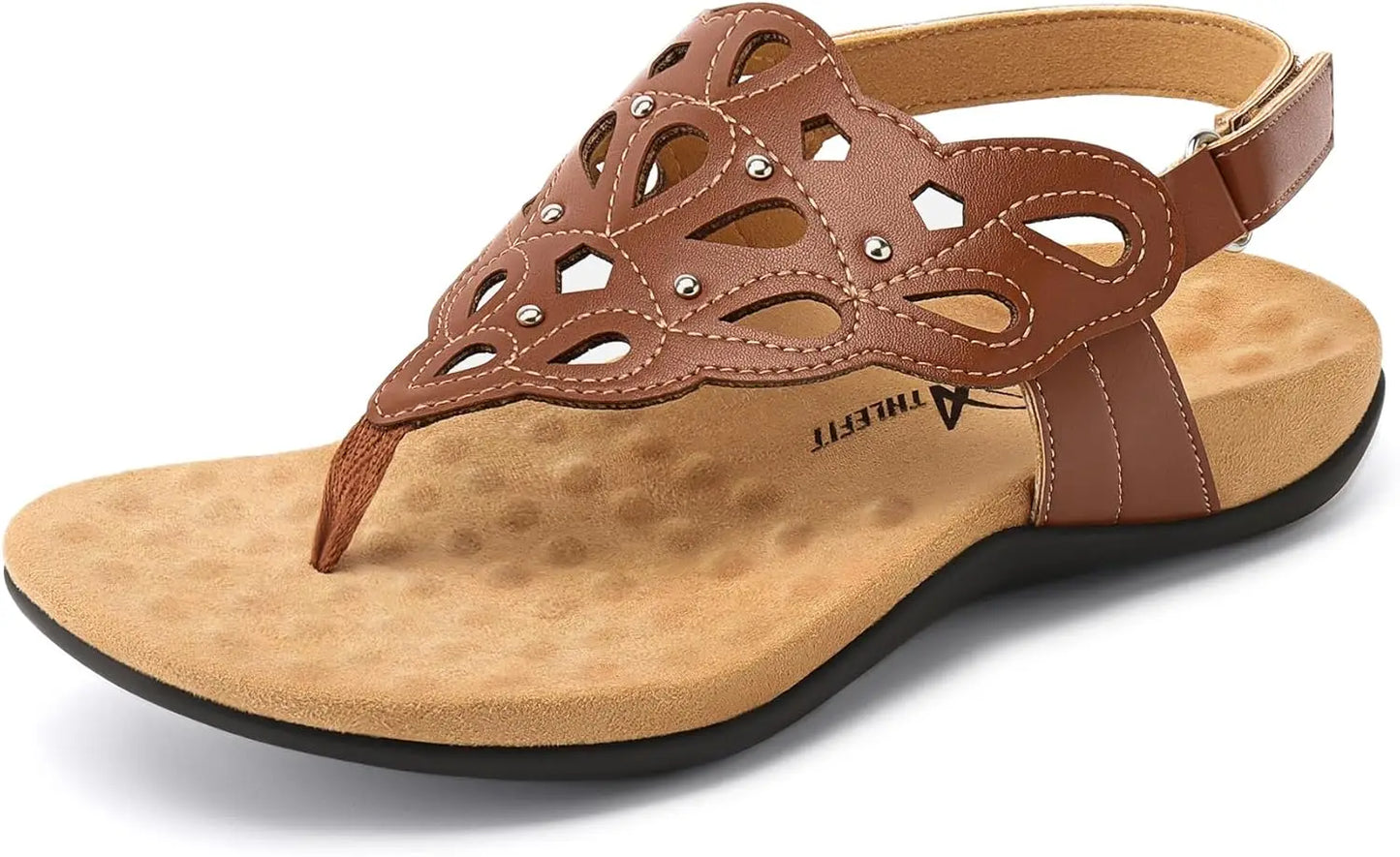 Orthopedic Womens Sandals With Arch Support And Adjustable Thong Sandals