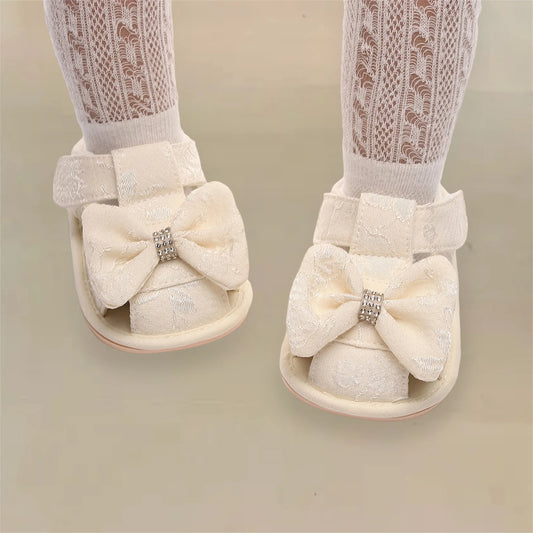 Cute Baby Sandals With Bow Detail Non-Slip Sole