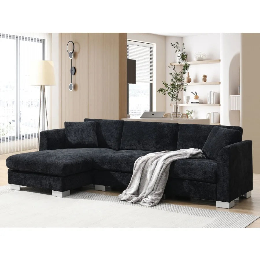 Hign Concerned Modern Cloud Sectional Sofa L Shaped Couch